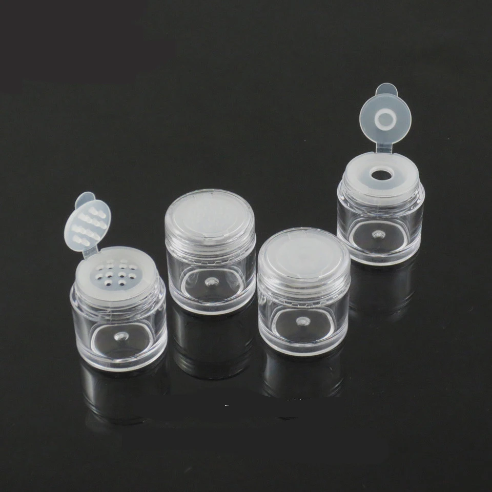

5ml Refillable Bottles loose powder jar with 1/3/12 holes nail powder bottle with sifter,colver nail glitter powder container