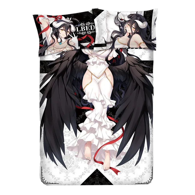 Overlord Albedo кровать в стиле аниме простыни постельное белье Комплекты постельного