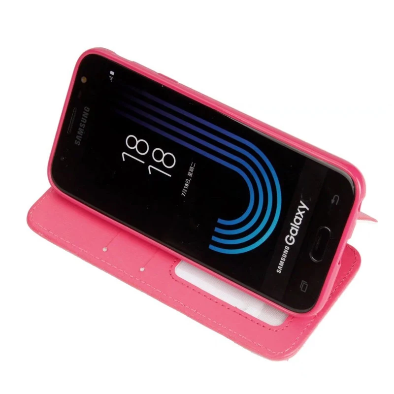 Чехол для Samsung J3 J5 J7 2017 J330 J530 J730 со стразами и откидной крышкой кожаный чехол