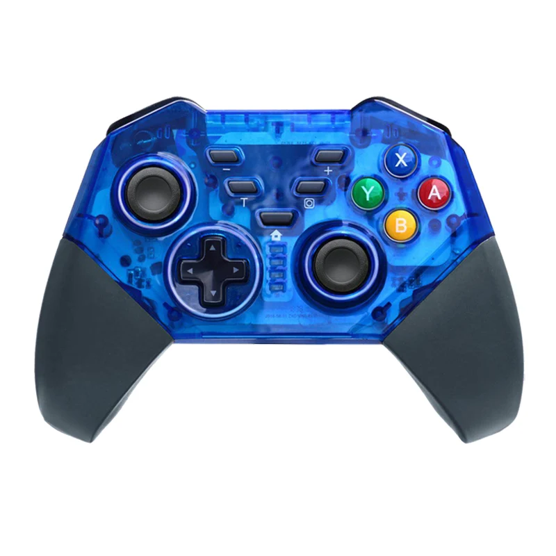 Blue TECTINTER Bluetooth беспроводной Pro геймпад для NS пульт дистанционного управления для rend Переключатель консоли windows PC игровой джойстик - Цвет: Blue