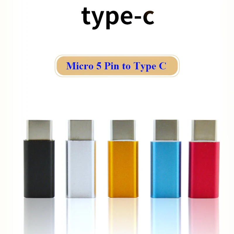 Алюминиевый металлический Micro USB для 8 контактного микро usb 3 1 type C разъем конвертер