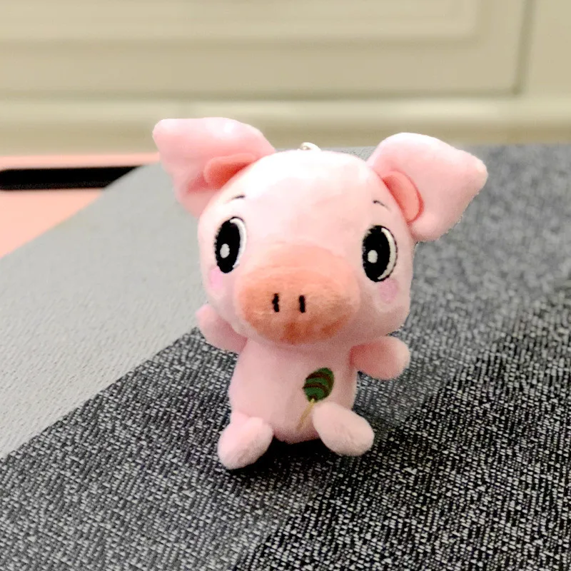 Stuffed Animals Cute Plush Pig Toys Kawaii Baby&ampGirls&ampboys Birthday Gifts And As Car Buckle Keychain Small Pendant | Игрушки и