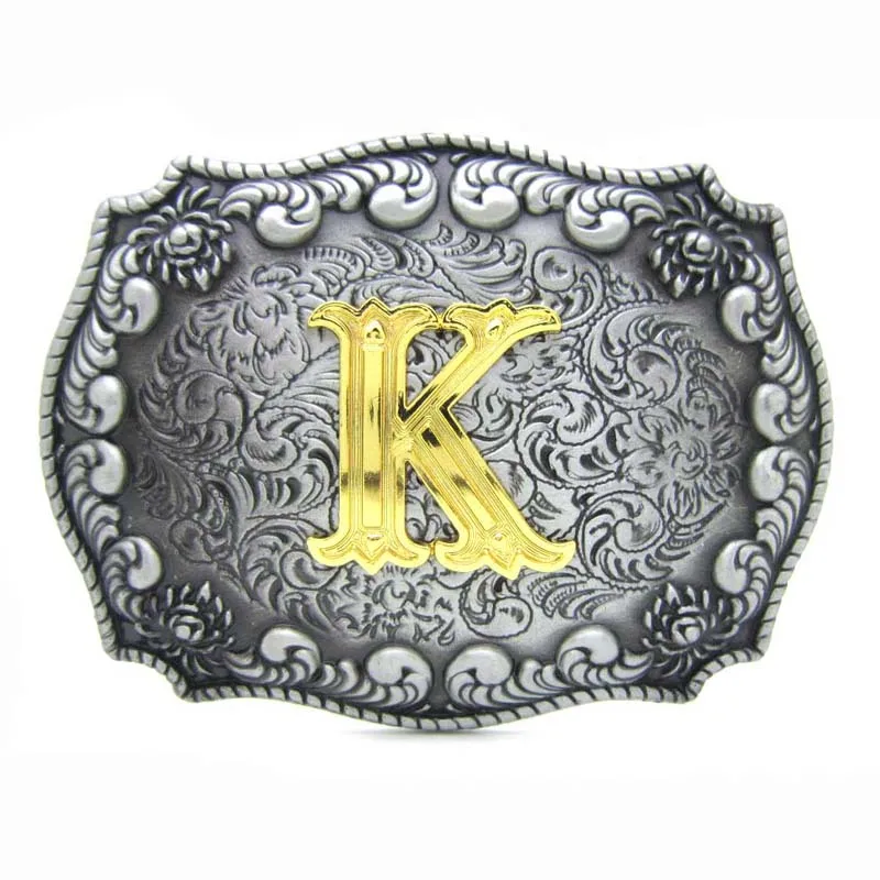 Пряжка для ремня с буквенным западным рисунком Rodeo Initial d.k.m.p.r | Дом и сад