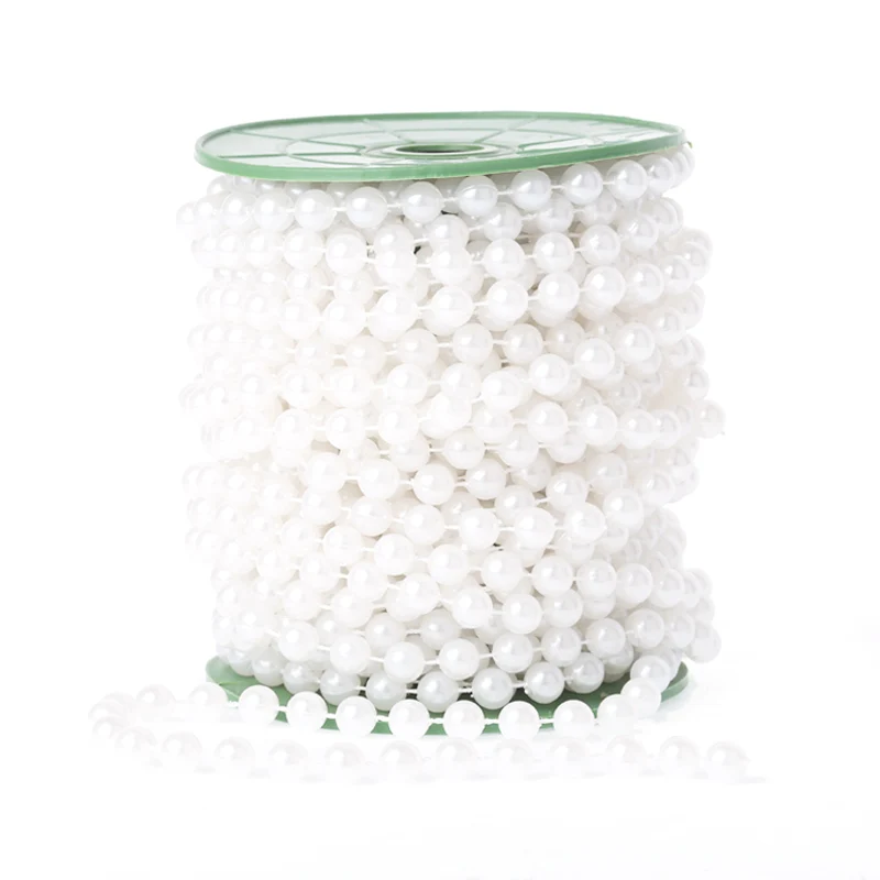10M/Roll 8mm Cotton thread beads chain Wedding Engagement house Decoration festival event party decor fishing line | Дом и сад
