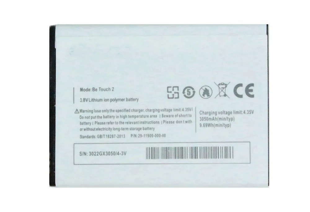 3050 мАч/9.69Wh 3.8VDC запасная литий ионная батарея + универсальное настенное зарядное