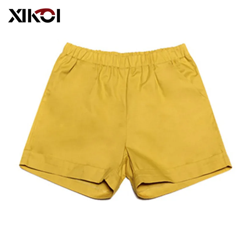

XIKOI Women's Shorts Summer Elastic Mid-waist Hot Shorts Solid Candy Color Women's 4XL Plus Size Oversized Summer Trousers
