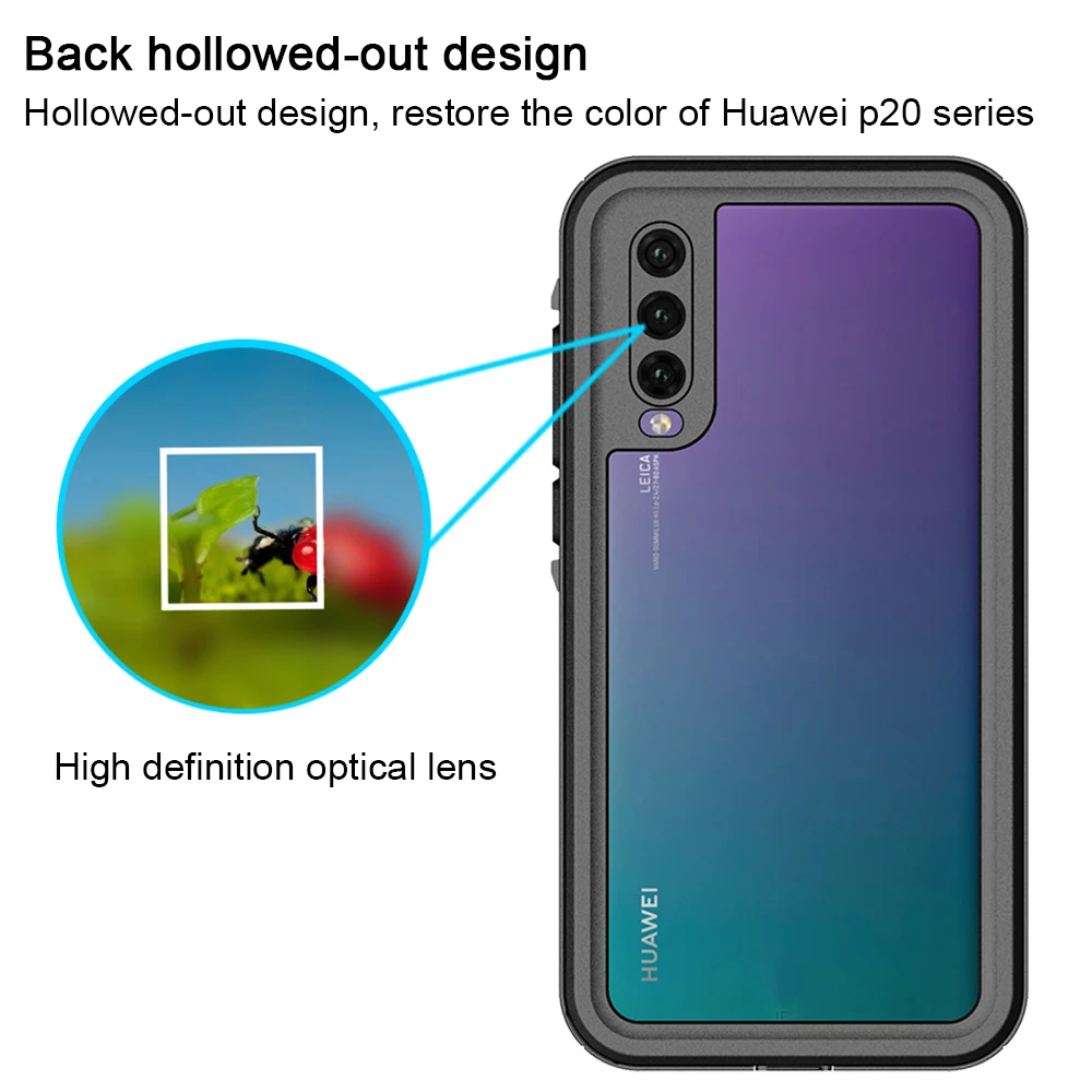 Чехол для телефона HUAWEI Mate 20 Pro герметичный водонепроницаемый чехол с отделением