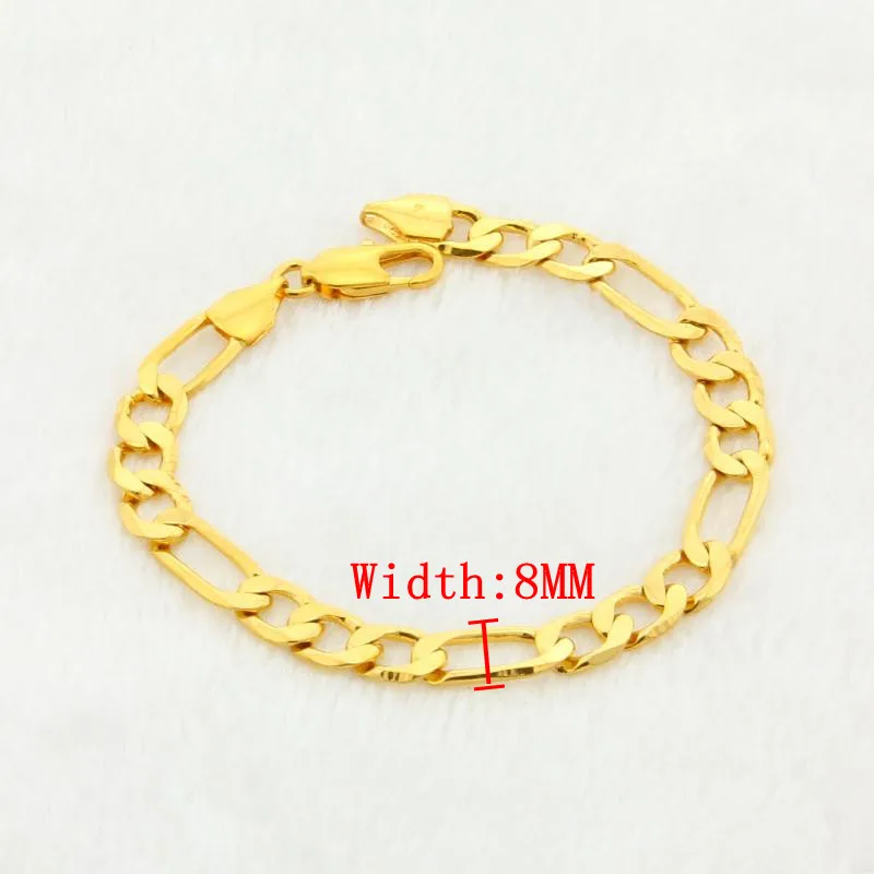 Браслет для мужчин и женщин 24 К золотой цвет | Украшения аксессуары