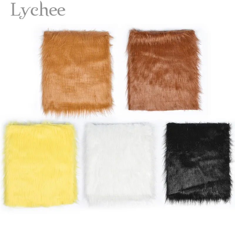 Плюшевая игрушечная ткань Lychee Life 50 см x 175 высококачественная из искусственного
