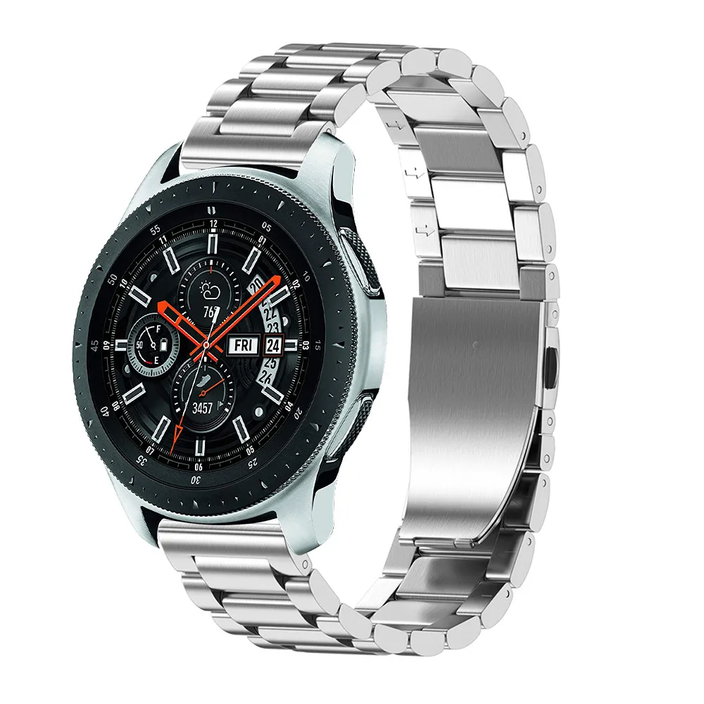 Ремешок для часов из нержавеющей стали с 3 стрелками 18 мм 20 22 Samsung Galaxy Watch 42 46