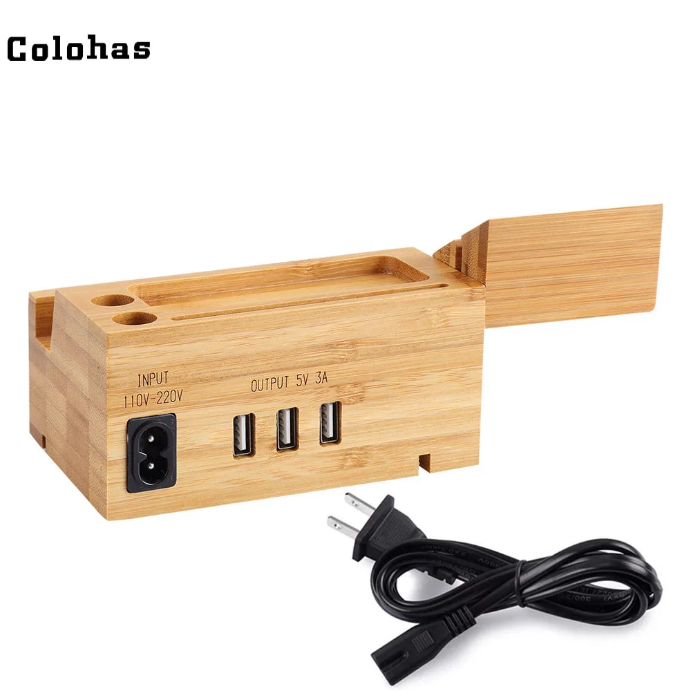 Colohas штепсельная вилка EU/US/UK 3 порта 5 В А usb концентратор Подставка для зарядки