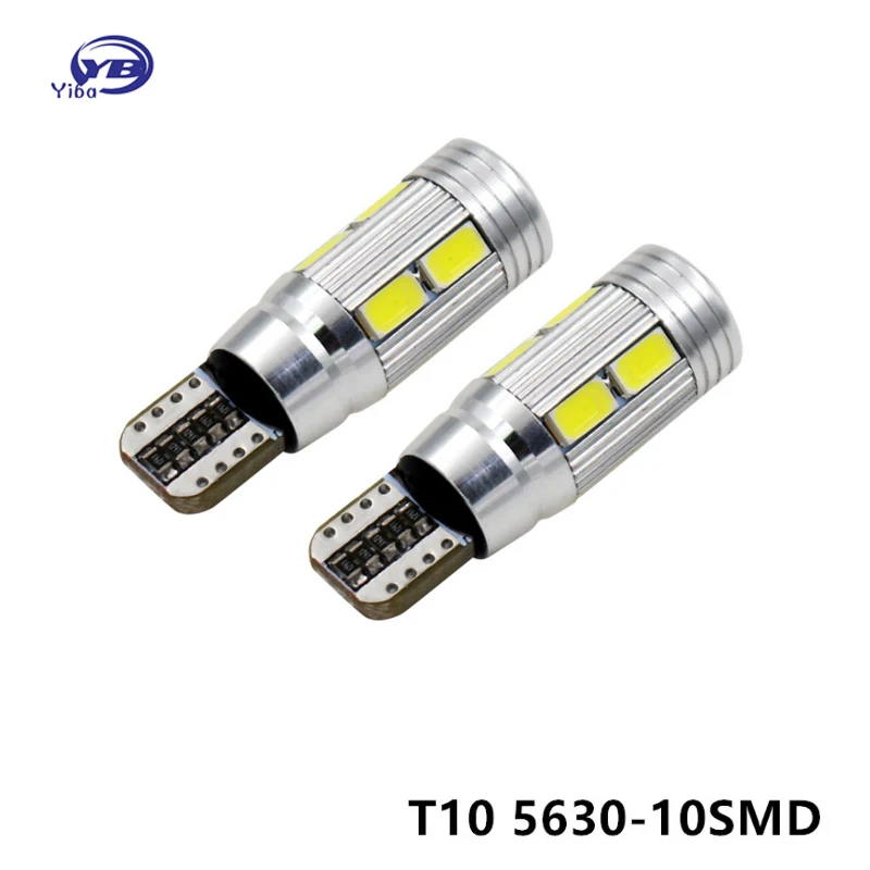 2 шт. автомобильный Стайлинг авто светодиодный T10 Canbus 194 W5W 10 SMD 5630 Светодиодный