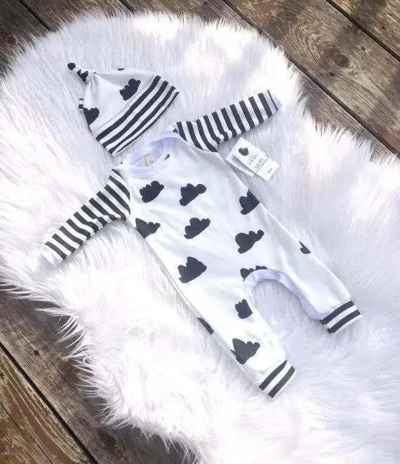 Детский хлопковый комбинезон с длинным рукавом 100 см | Мать и ребенок