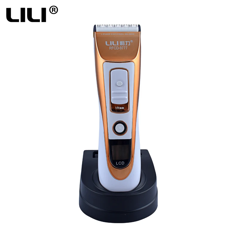 Мужская профессиональная аккумуляторная машинка для стрижки волос с ЖК