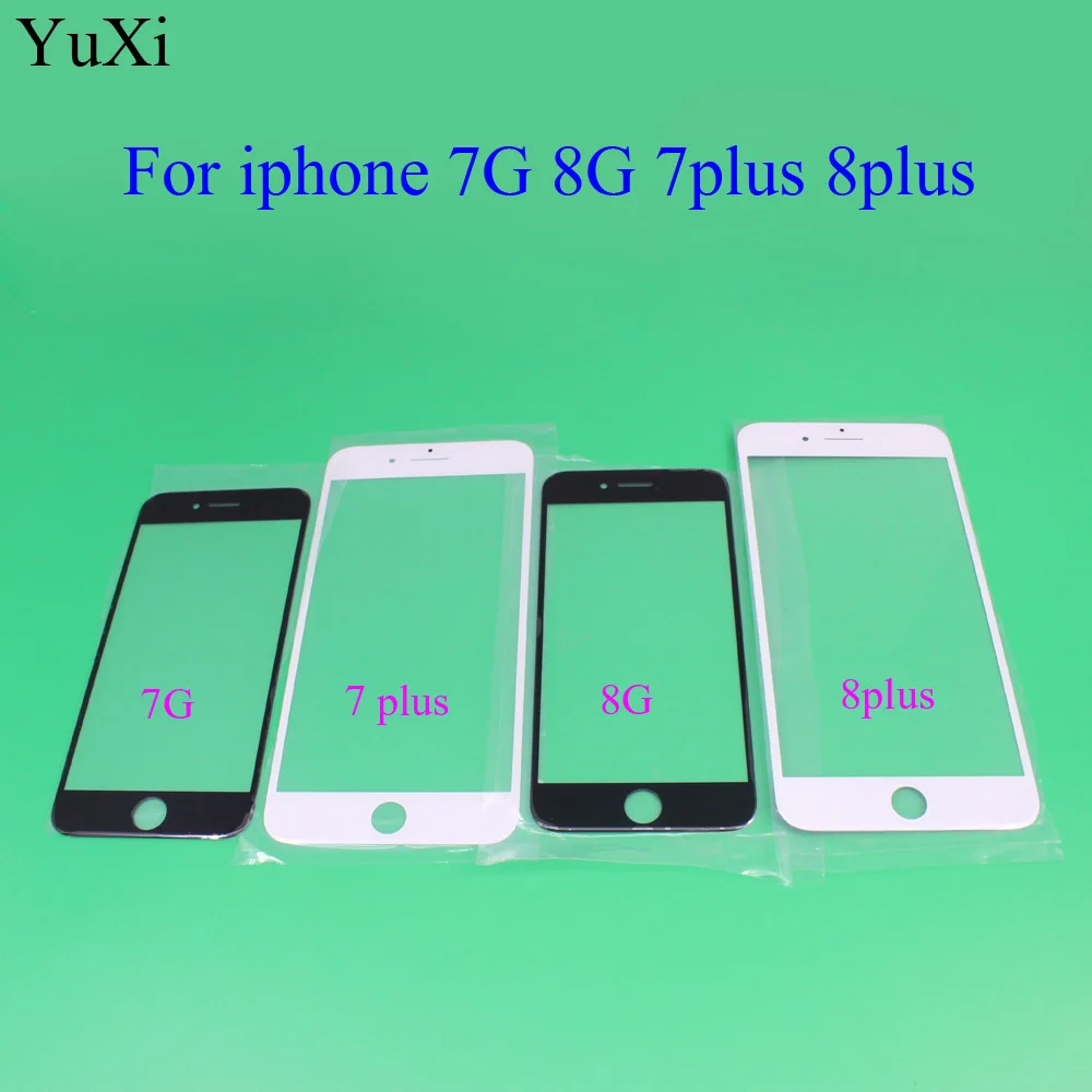 Замена сенсорной панели YuXi для iphone 7 7G 4 &quot/7 Plus 5 5&quot передний ЖК-экран Внешний
