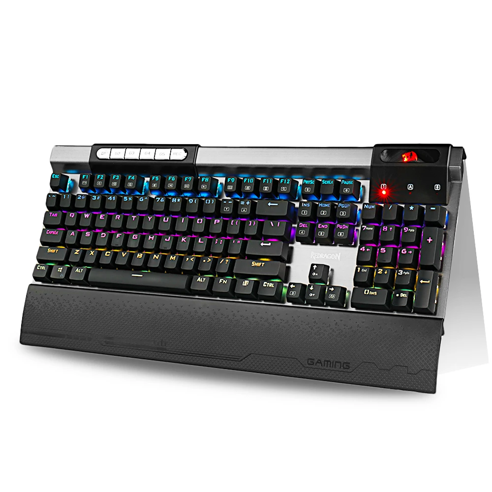 Redragon K563 SURYA RGB светодиодный механическая клавиатура с подсветкой 104 клавиши анти