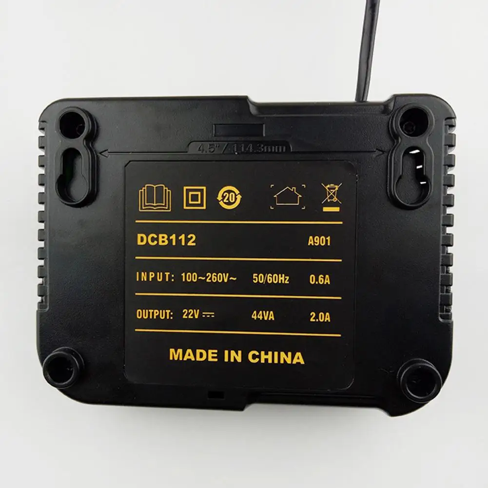 Adeeing Li-Ion быстрое зарядное устройство Замена для Dewalt DCB112 DCB105/015