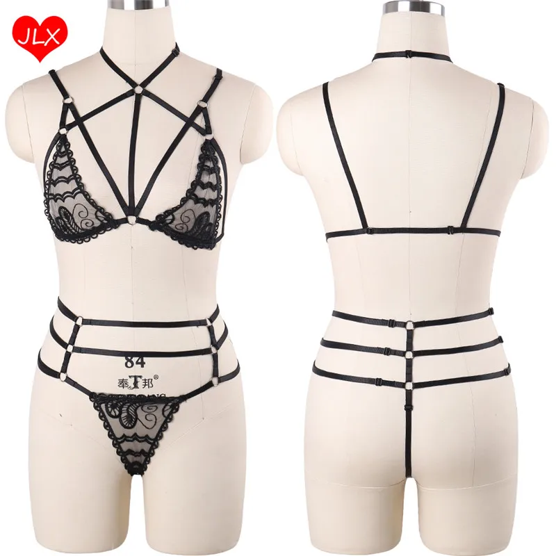JLX. Жгут сексуальное женское белье кружевной топ обтягивающий костюм СР шорты для