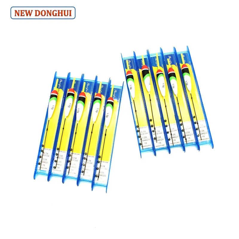 

Newdonghui Fishing Float Set Winder Float Ready-Made Rig 5pcs/pack or 10pcs/pack Fishing Accessory Tackle 1.0G Buoyancy FR210007