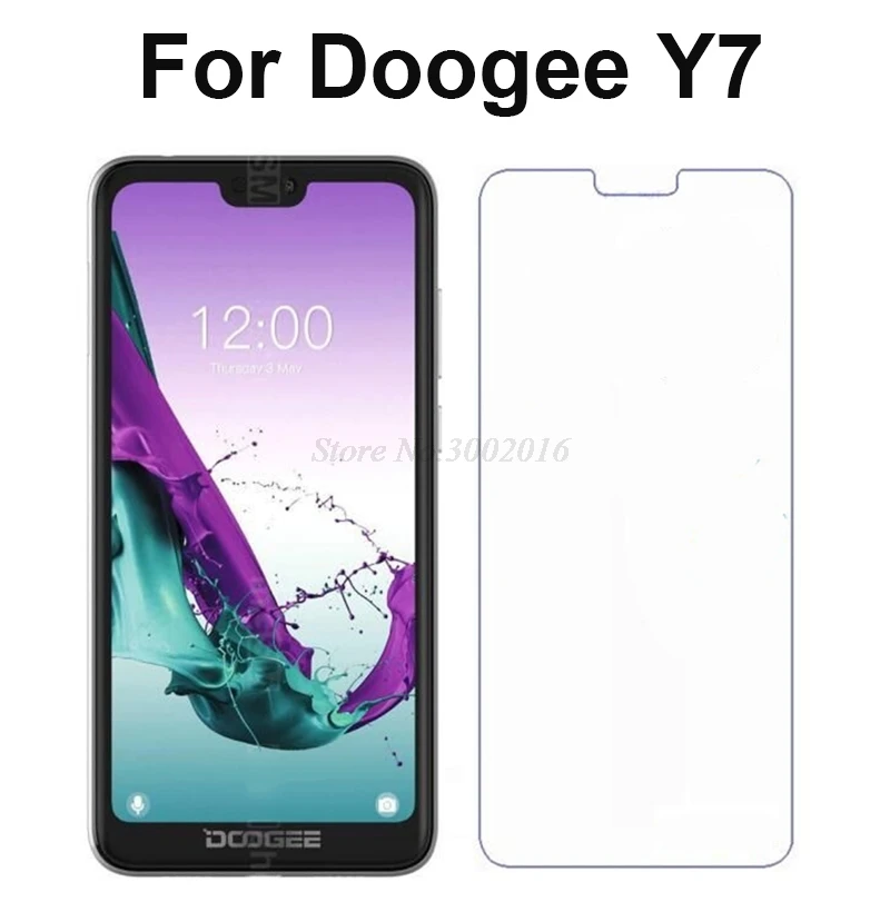 Защитная пленка для экрана Doogee Y 7 Y7 2 шт./лот закаленное стекло 9H 2.5D Премиум