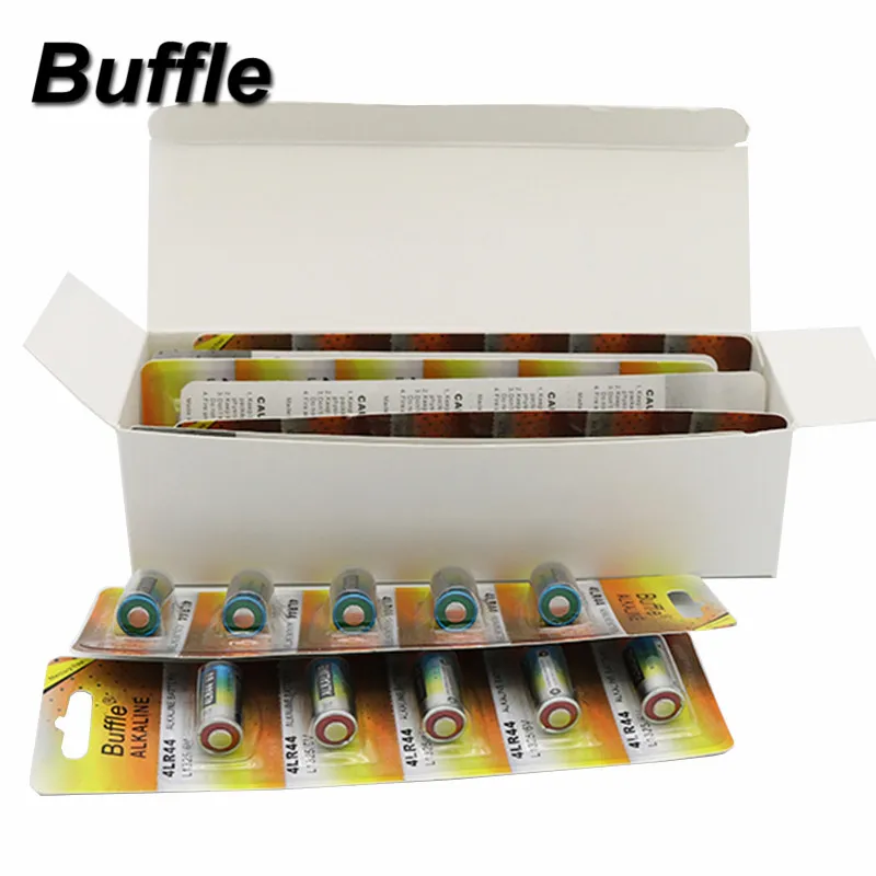 40 штук/8 пакеты Buffle 6V 4LR44 476A L1325 1325 щелочной Батарея Bateria Baterias сухой основной батареи для дрессировки собак воротники