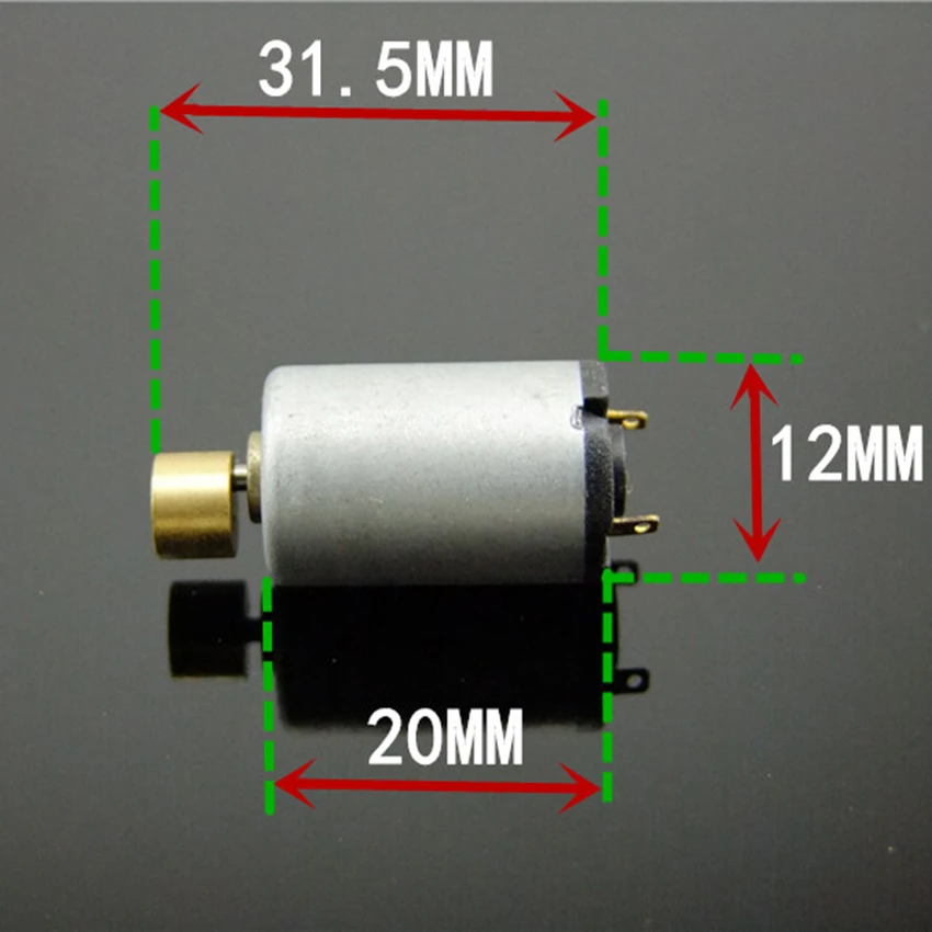 DC1.5-6V 1220 микро DC вибратор Мотор супер шок медный массажер с вибрационной головкой Аксессуары