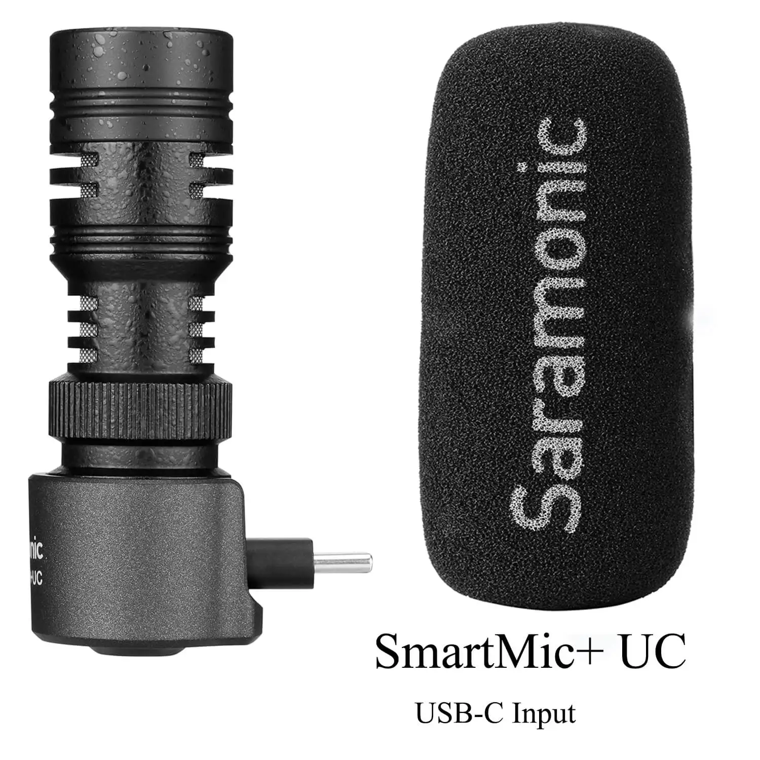 Saramonic SmartMic +/Di/UC TRRS направленный микрофон с ветровым стеклом из пены для IOS iPhone x 8 7