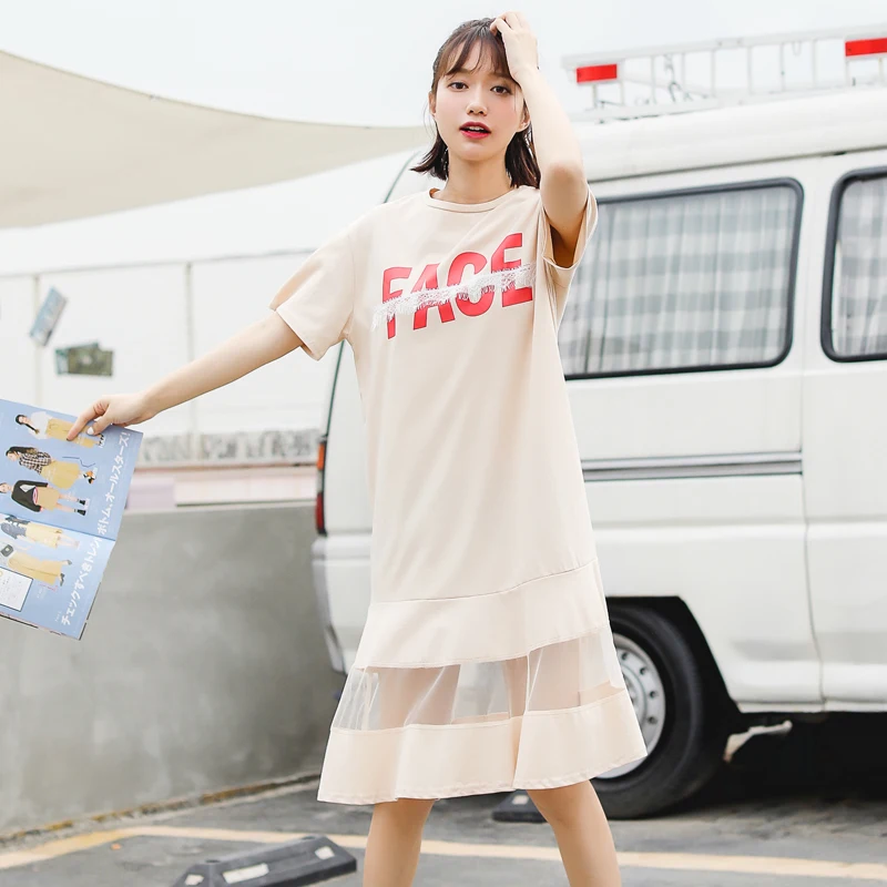 Женское платье в японском стиле Kawaii Ulzzang свободное колледжа с индивидуальным