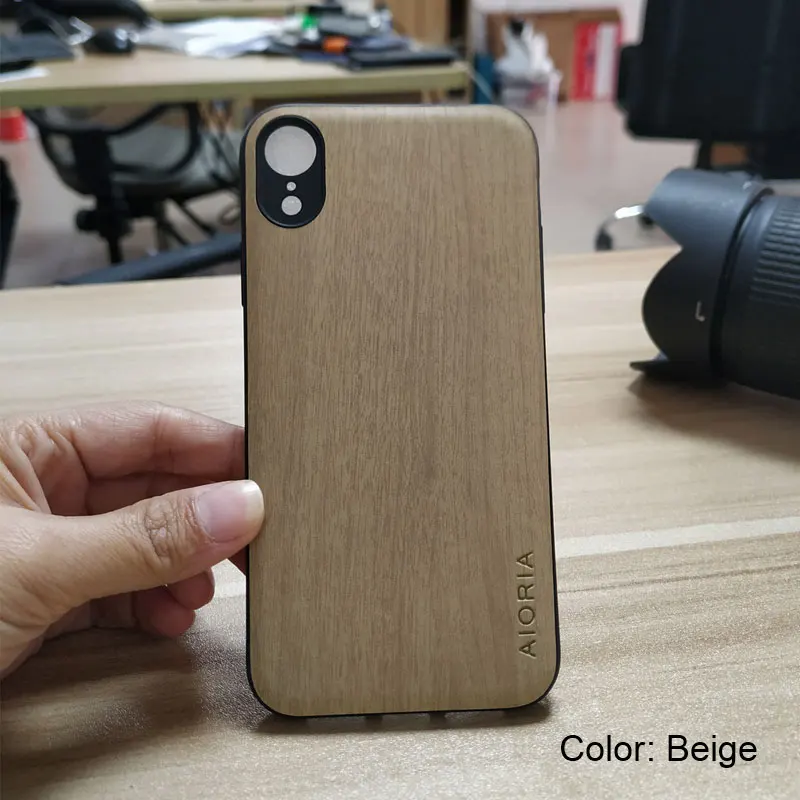 Чехол с деревянным узором для iPhone XR, мягкий силиконовый чехол из ТПУ и искусственной кожи, чехол для iPhone XS MAX X, не настоящее дерево