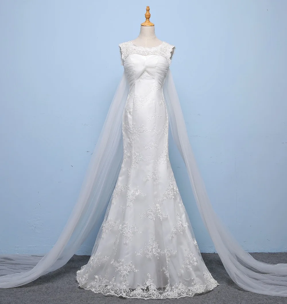 Elegant V-neck Skinny Exquisite Lace Mermaid Personality Long Trailing Wedding Gown 129 | Свадьбы и торжества