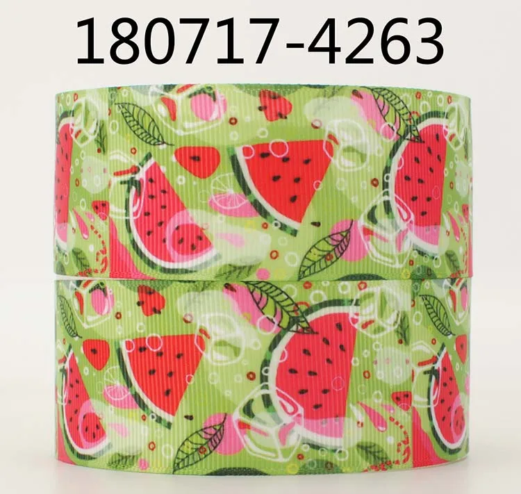 10 метров разных размеров арбуз из корсажной ленты фрукты лента с рисунком|Ленты