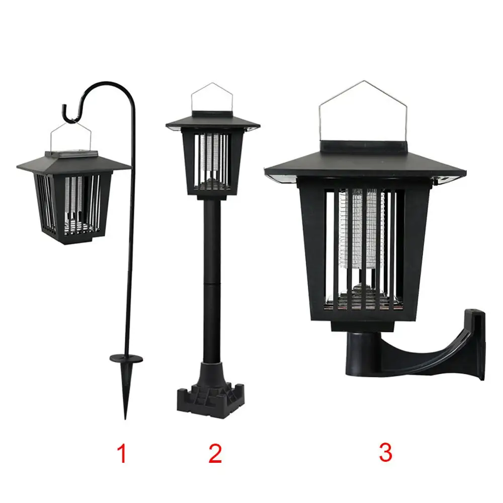 Солнечная Москитная лампа убийца 3 светодиодная уличная свет москитный убей