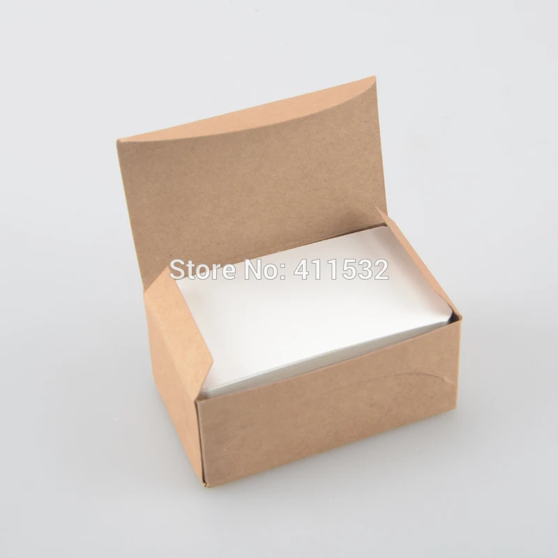 100 шт. двусторонняя фотография|kraft business card|kraft cardword cards |