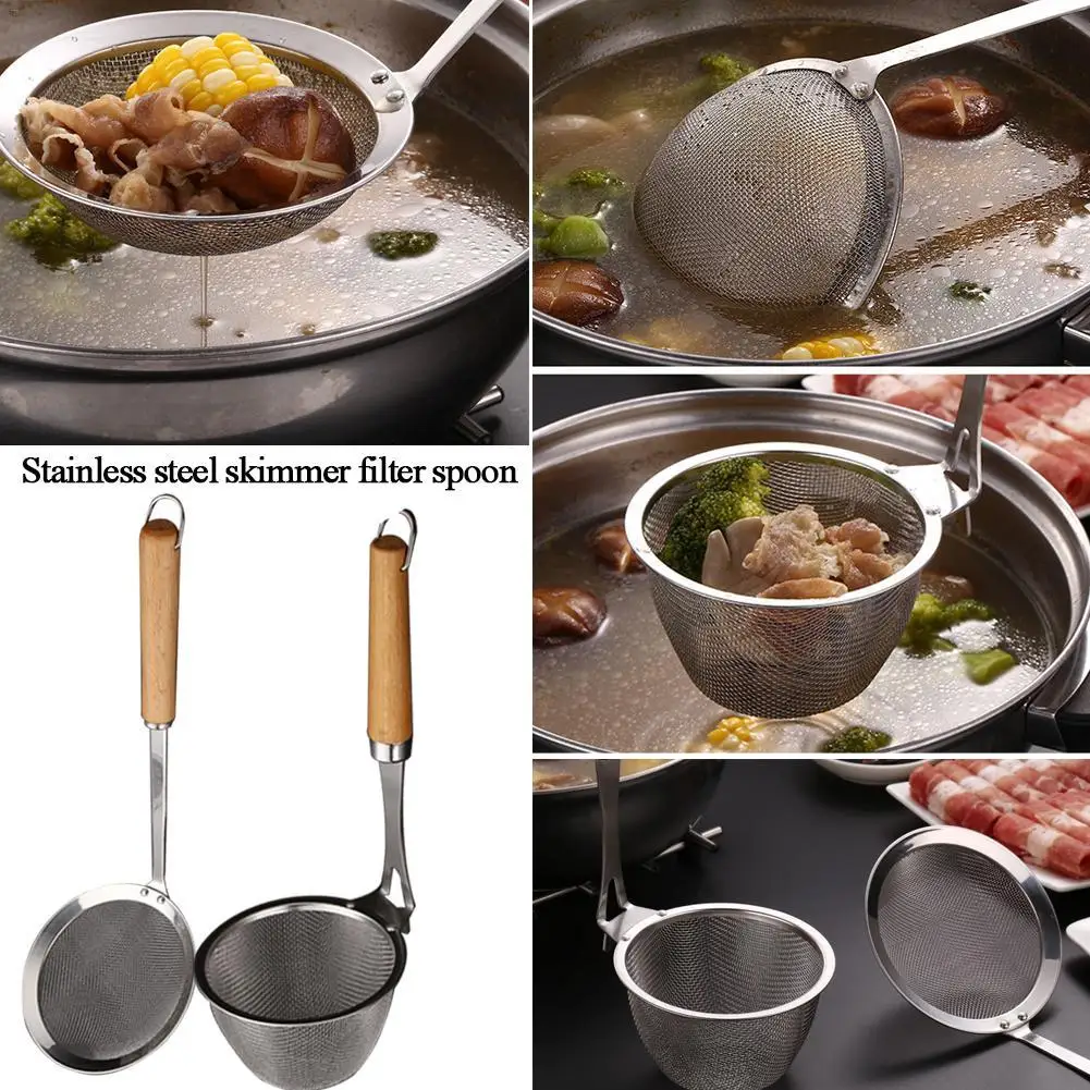 Дуршлаг Из Нержавеющей Стали масляная ложка тонкий сетчатый дуршлаг сито