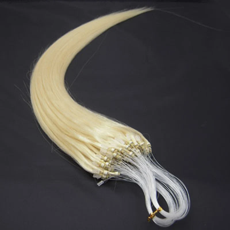 #60 ZZHAIR 0,4 г-0,7 г 1"-24" волосы remy для наращивания на микро-петлях, человеческие волосы для наращивания, 100 г/упаковка, 40 г-70 г - Цвет: #60