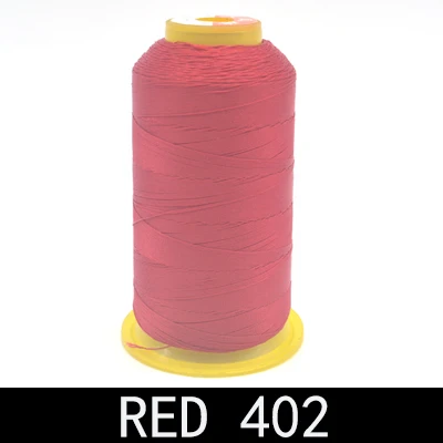 Red 402 Бренд высокого качества 800 м 300D/3 высокопрочная нить для швейной машины тонкие кожаные шторы из парусины аксессуары для одежды DIY - Color: Red 402