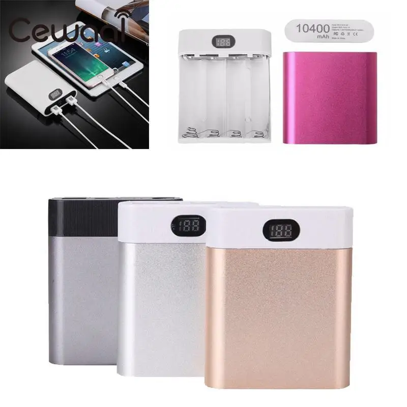 Cewaal power Bank чехол, зарядное устройство для мобильного телефона, планшета, 2.1A источник питания, 18650 аккумулятор, сделай сам, внешний аккумулятор, чехол, двойной USB комплект, высокое качество