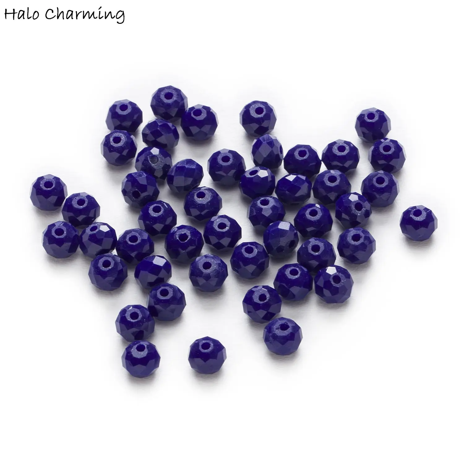 50 шт. темно синие Бусины из хрустального стекла|bracelet making|beads fitmaking bracelets |