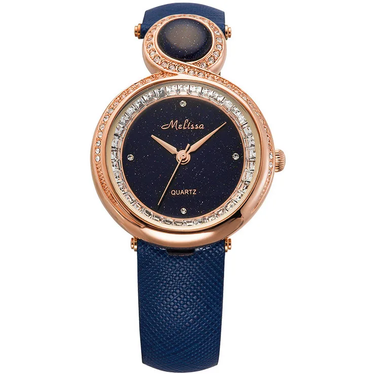 Luxury Brand MELISSA New Stylish Vintage Watch Elegant Lady Crystals Dress Wristwatch Quartz SPAR Relogio Feminino Montre F12202
