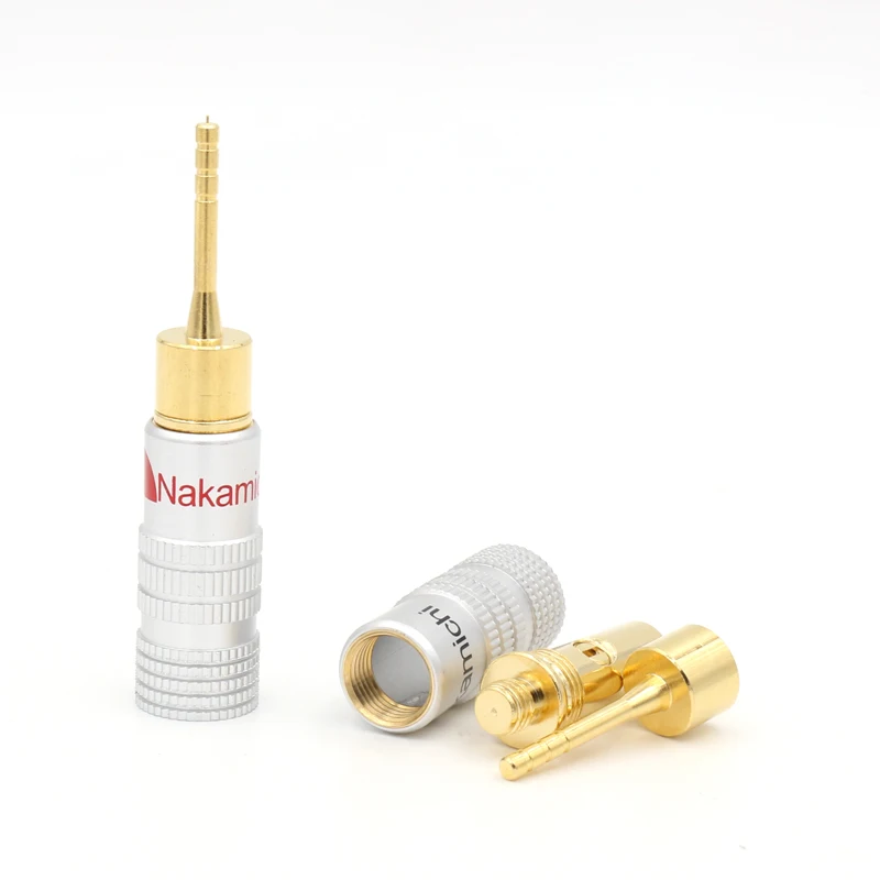 8 шт. Nakamichi 2 мм штырьковый динамик с золотым покрытием|plug adapter|adapter plugwire adapter |