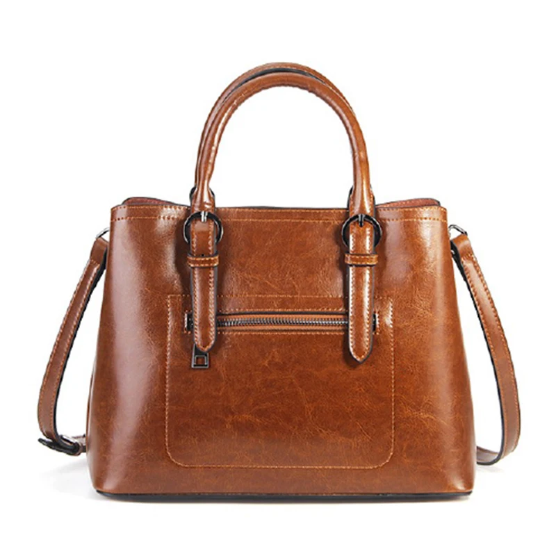 New 2019 Genuine leather women bag fashion lady handbag Casual solid color shoulder High capacity Messenger bags | Багаж и сумки