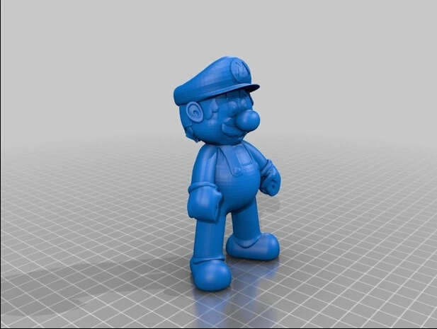 

3D model STL File format relief for CNC Super Mario