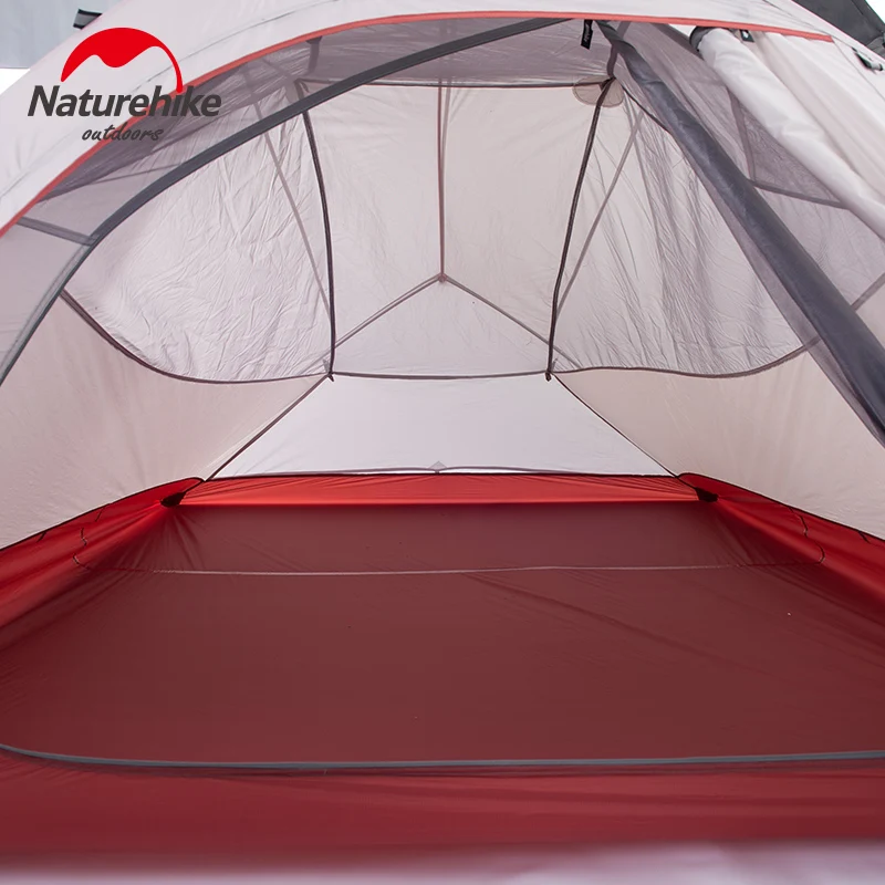 1.8 КГ Naturehike Палатка 3 Человек 20D Силиконовые Ткань Двойной слой Непромокаемые Кемпинг Палатка NH Открытый Палатки 4 Сезона палатка туристическая кемпинговая палатки туристические
