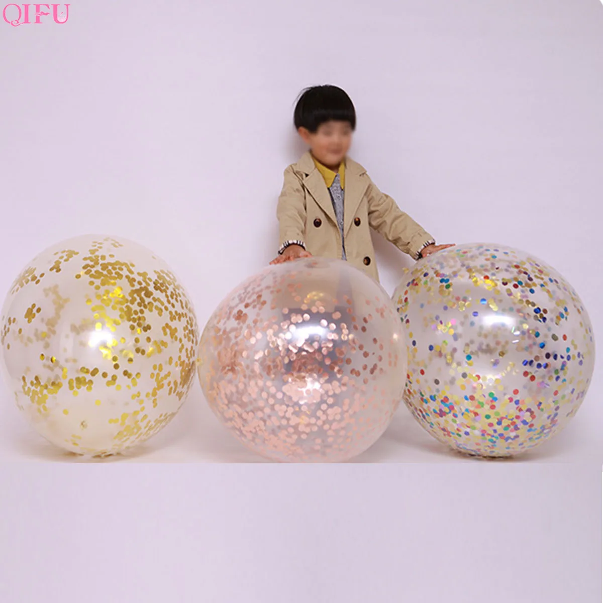 36 дюймовый шар цвета розового золота конфетти большие воздушные шары День