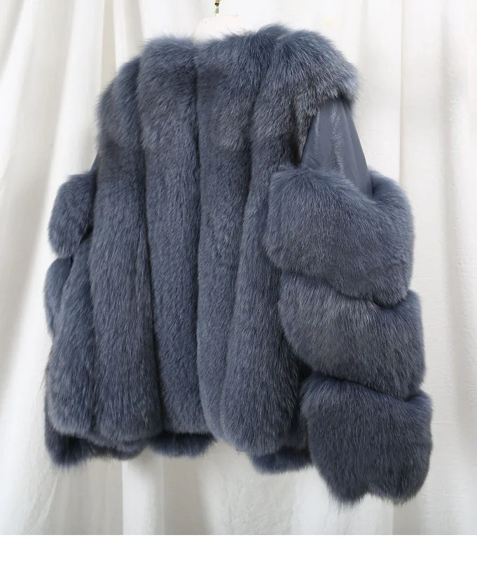 OFTBUY, зимняя куртка, Женская парка, шуба из натурального Лисьего меха, натуральная овчина, натуральная кожа, куртка-бомбер, короткая, Корейская уличная одежда