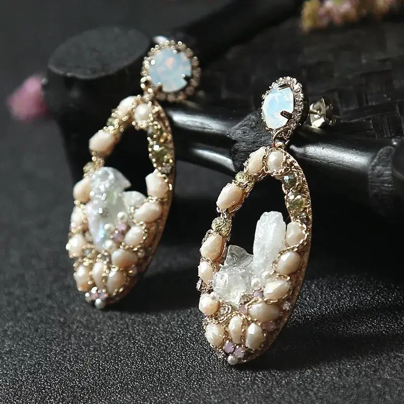 wing yuk tak Luxury Geometric Colorful Stud Earrings | Украшения и аксессуары