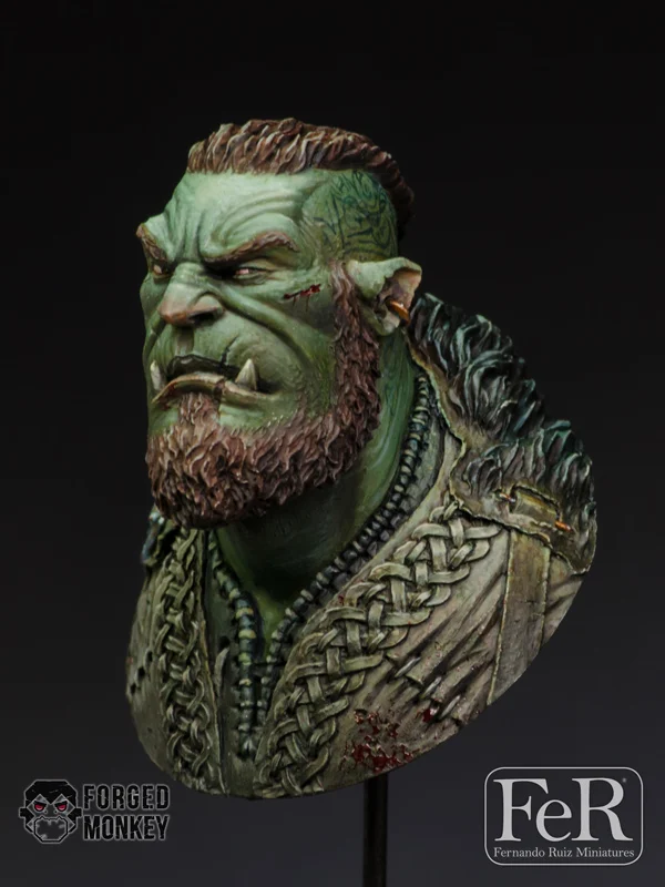 1/12 Ragnok Norse Orc Hero набор из смолы фигура грудь GK фантазия тема без покрытия цвета|figure