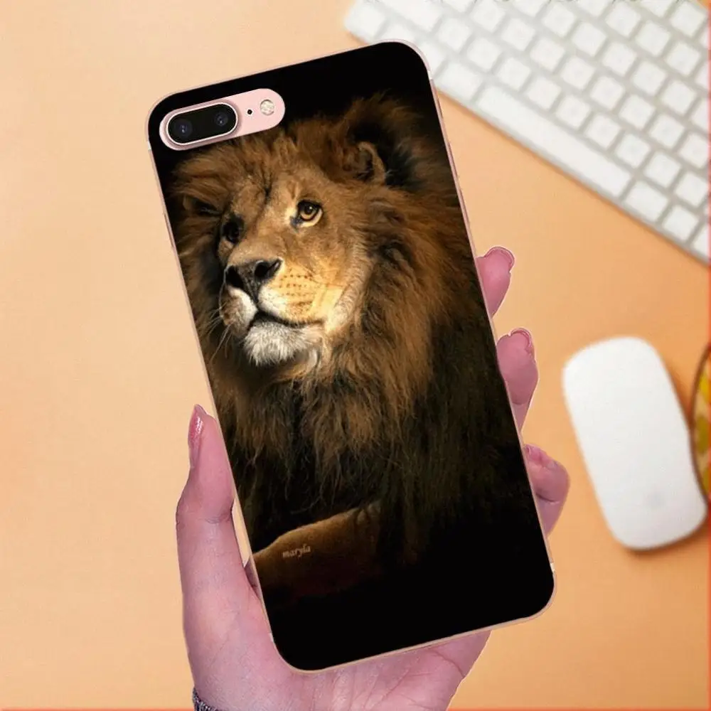 Роскошный высококлассный защитный чехол для телефона Majestic Lion Portrait Apple iPhone 4 5 5C 4S SE