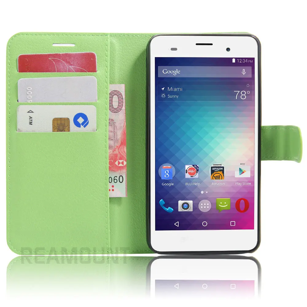 50 шт. чехол для BLU Advance 5 0 бумажник телефона из искусственной кожи держатель