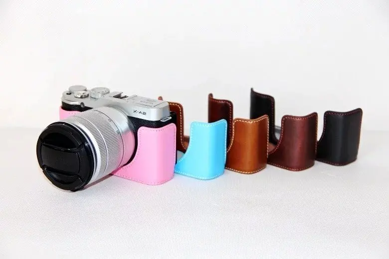 Новинка чехол для фотоаппарата FUJIFILM FUJI из искусственной кожи XA1|leather half case|half